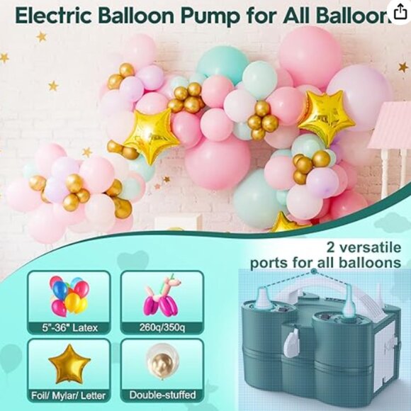 nib 3-in-1 Air Pump for Inflatables and Balloons - Picture 2 of 5